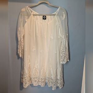 ✨ Angelic Lace Cream Dress